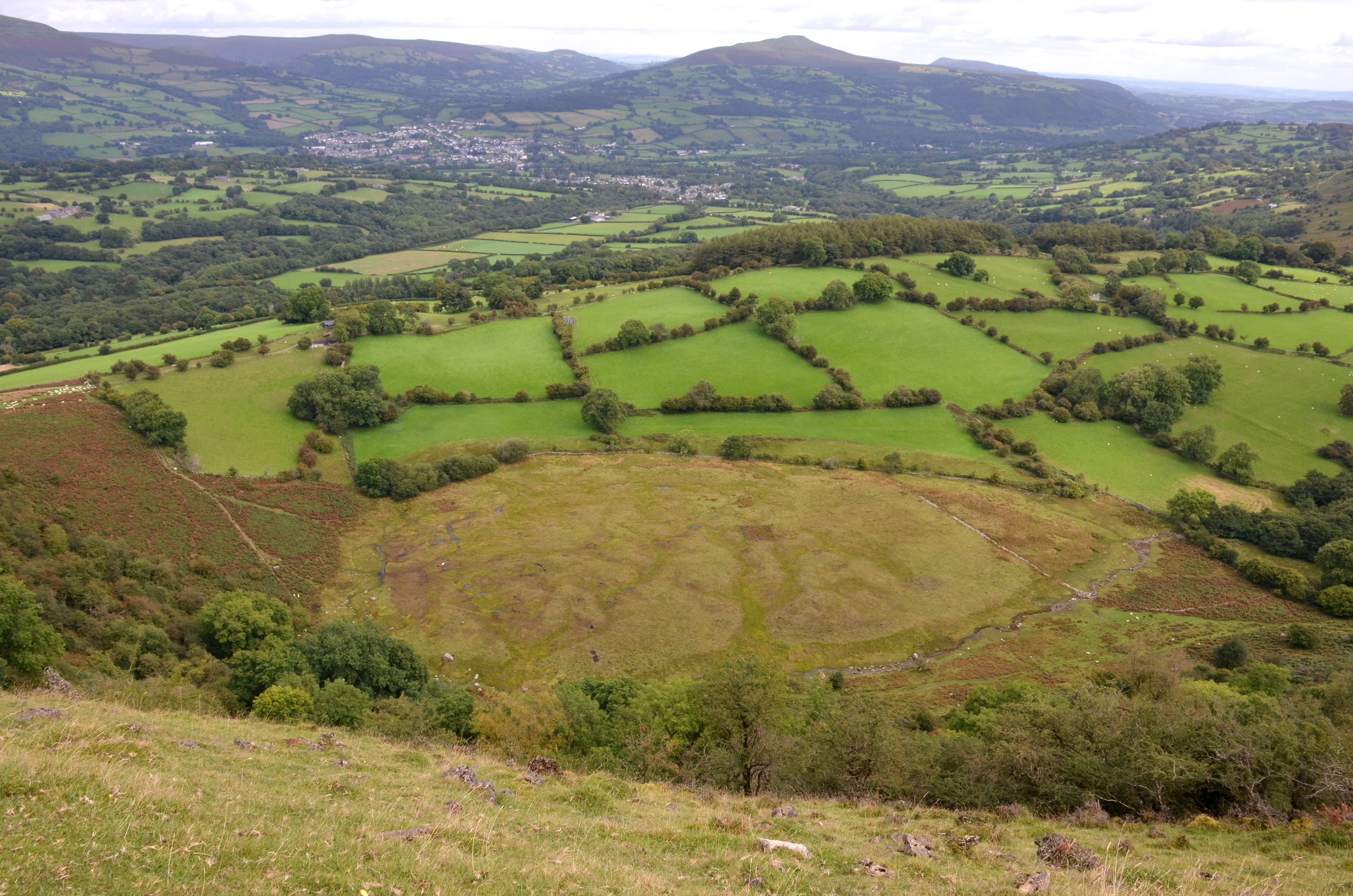 1. Working on the dome of the bog